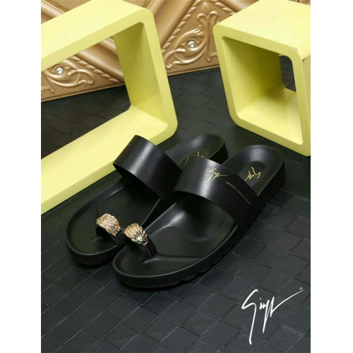 Cheap Giuseppe Zanotti GZ Slippers For Men #377841 Replica Wholesale [$64.00 USD] [ITEM#377841] on Replica Giuseppe Zanotti GZ Slippers