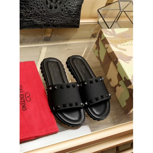 Cheap Valentino Fashion Slippers For Men #378433 Replica Wholesale [$68.00 USD] [ITEM#378433] on Replica Valentino Slippers