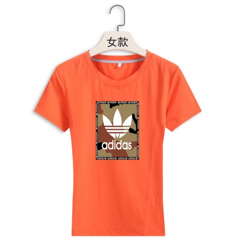 Cheap Adidas T-Shirts Short Sleeved For Women #379842 Replica Wholesale [$18.00 USD] [ITEM#379842] on Replica Adidas T-Shirts