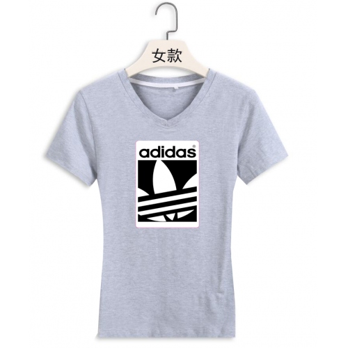 Cheap Adidas T-Shirts Short Sleeved For Women #379946 Replica Wholesale [$18.00 USD] [ITEM#379946] on Replica Adidas T-Shirts
