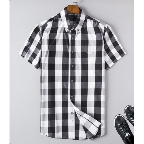 Cheap Byrberry Shirts Short Sleeved For Men #382514 Replica Wholesale [$31.30 USD] [ITEM#382514] on Replica Burberry Shirts