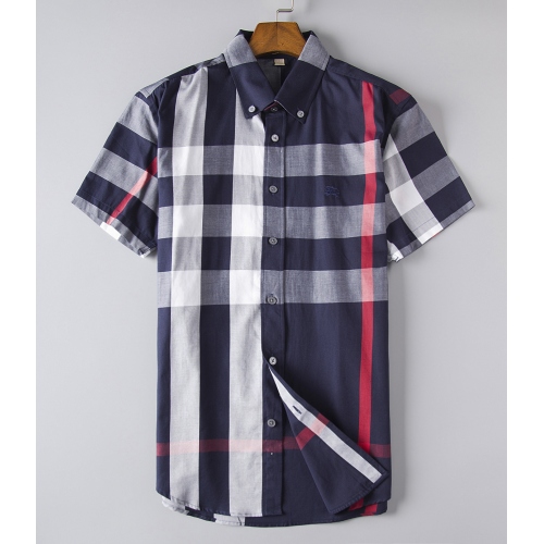 Cheap Byrberry Shirts Short Sleeved For Men #382517 Replica Wholesale [$31.30 USD] [ITEM#382517] on Replica Burberry Shirts