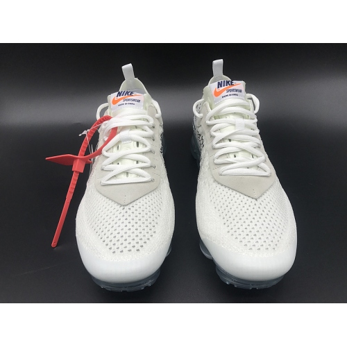 Cheap Off White &amp; Nike Air VaporMax For Men #382598 Replica Wholesale [$66.00 USD] [ITEM#382598] on Replica Nike Air VaporMax Flyknit