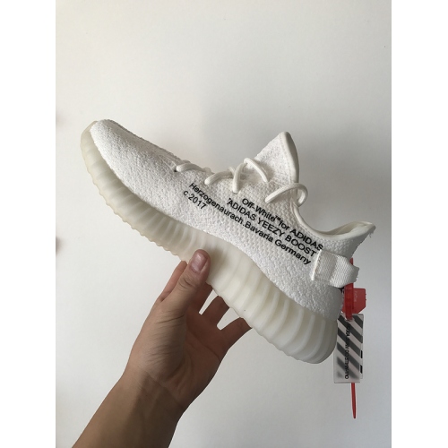 Cheap Off White &amp; Adidas Yeezy Shoes For Men #382603 Replica Wholesale [$58.00 USD] [ITEM#382603] on Replica Adidas Yeezy Shoes