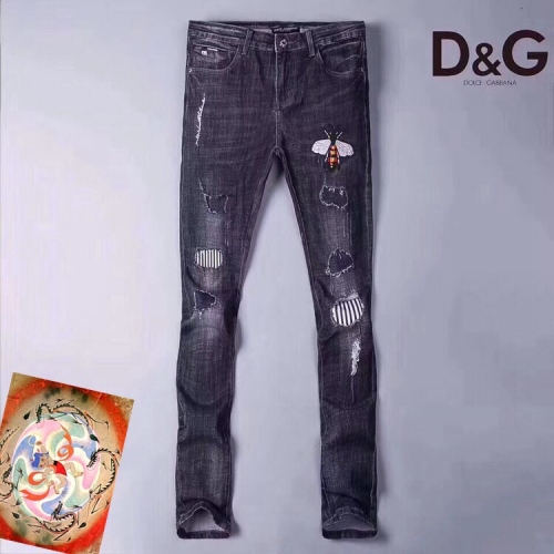 Cheap Dolce &amp; Gabbana D&amp;G Jeans For Men #387155 Replica Wholesale [$48.00 USD] [ITEM#387155] on Replica Dolce &amp; Gabbana D&amp;G Jeans