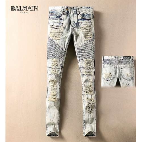 Cheap Balmain Jeans For Men #393853 Replica Wholesale [$50.00 USD] [ITEM#393853] on Replica Balmain Jeans