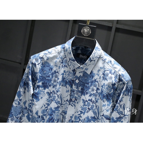 Cheap Dolce &amp; Gabbana D&amp;G Shirts Long Sleeved For Men #401538 Replica Wholesale [$34.50 USD] [ITEM#401538] on Replica Dolce &amp; Gabbana D&amp;G Shirts