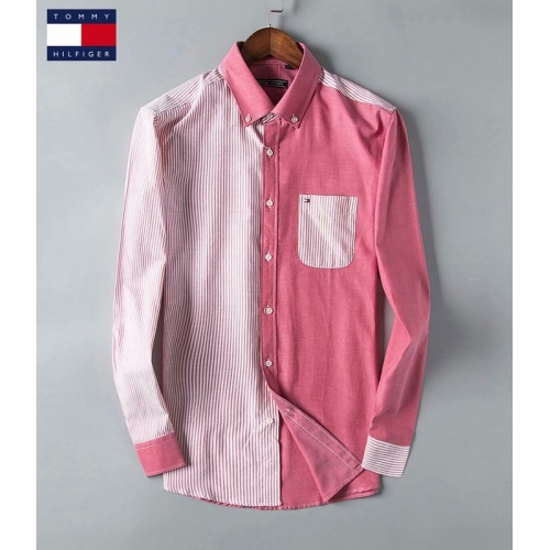 Cheap Tommy Shirts Long Sleeved For Men #401567 Replica Wholesale [$34.50 USD] [ITEM#401567] on Replica Tommy Hilfiger TH Shirts