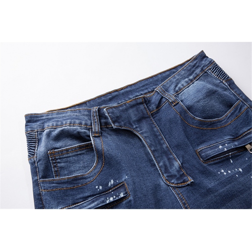 Cheap Balmain Jeans For Men #402991 Replica Wholesale [$56.00 USD] [ITEM#402991] on Replica Balmain Jeans