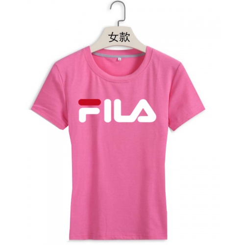 Cheap FILA T-Shirts Short Sleeved For Women #411345 Replica Wholesale [$22.00 USD] [ITEM#411345] on Replica FILA T-Shirts