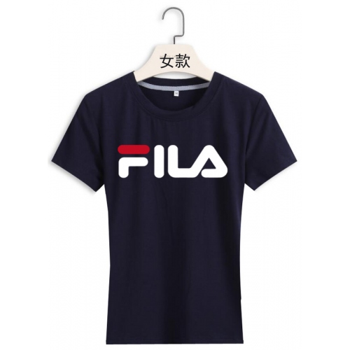 Cheap FILA T-Shirts Short Sleeved For Women #411346 Replica Wholesale [$22.00 USD] [ITEM#411346] on Replica FILA T-Shirts