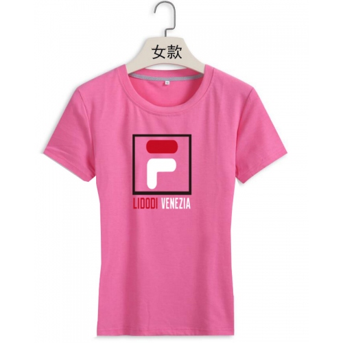 Cheap FILA T-Shirts Short Sleeved For Women #411347 Replica Wholesale [$22.00 USD] [ITEM#411347] on Replica FILA T-Shirts