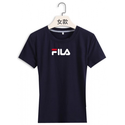 Cheap FILA T-Shirts Short Sleeved For Women #411353 Replica Wholesale [$22.00 USD] [ITEM#411353] on Replica FILA T-Shirts