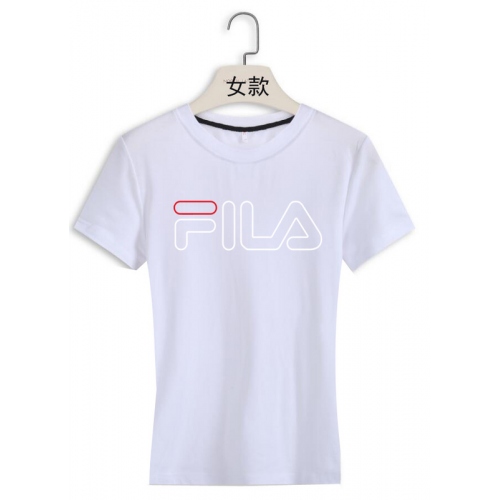 Cheap FILA T-Shirts Short Sleeved For Women #411358 Replica Wholesale [$22.00 USD] [ITEM#411358] on Replica FILA T-Shirts