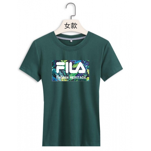 Cheap FILA T-Shirts Short Sleeved For Women #411368 Replica Wholesale [$22.00 USD] [ITEM#411368] on Replica FILA T-Shirts