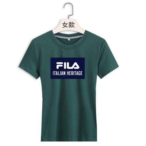Cheap FILA T-Shirts Short Sleeved For Women #411369 Replica Wholesale [$22.00 USD] [ITEM#411369] on Replica FILA T-Shirts