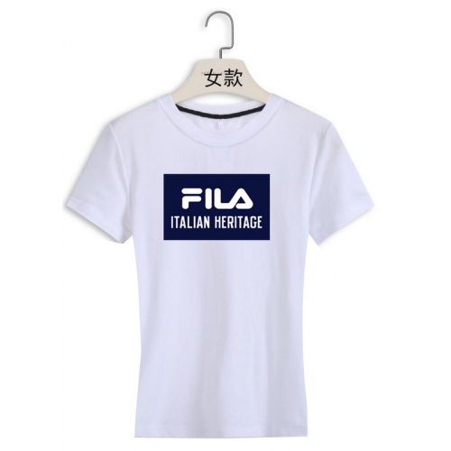 Cheap FILA T-Shirts Short Sleeved For Women #411372 Replica Wholesale [$22.00 USD] [ITEM#411372] on Replica FILA T-Shirts