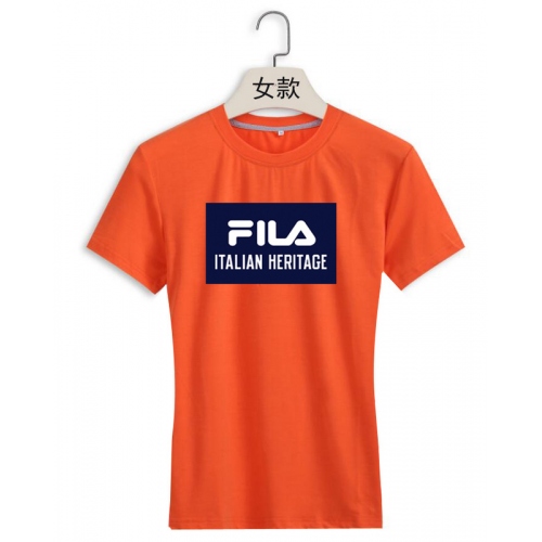 Cheap FILA T-Shirts Short Sleeved For Women #411374 Replica Wholesale [$22.00 USD] [ITEM#411374] on Replica FILA T-Shirts
