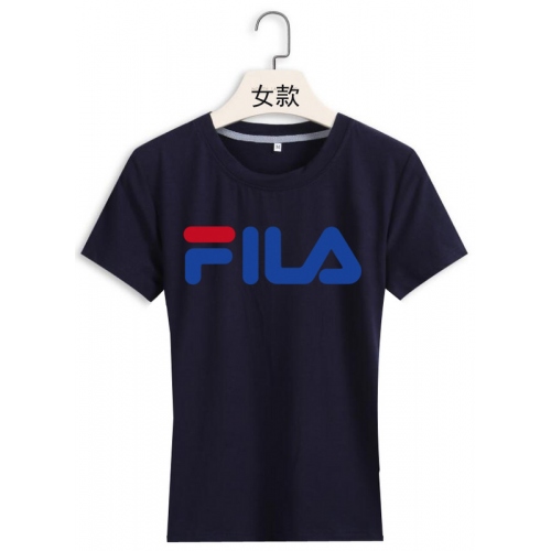 Cheap FILA T-Shirts Short Sleeved For Women #411382 Replica Wholesale [$22.00 USD] [ITEM#411382] on Replica FILA T-Shirts