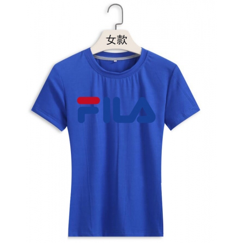 Cheap FILA T-Shirts Short Sleeved For Women #411383 Replica Wholesale [$22.00 USD] [ITEM#411383] on Replica FILA T-Shirts