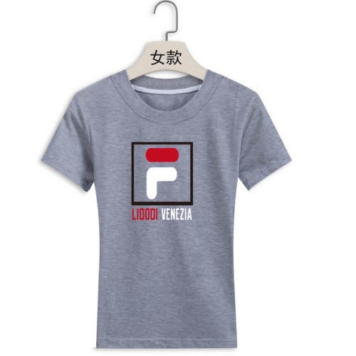 Cheap FILA T-Shirts Short Sleeved For Women #411392 Replica Wholesale [$22.00 USD] [ITEM#411392] on Replica FILA T-Shirts