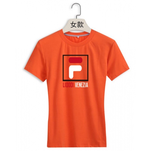 Cheap FILA T-Shirts Short Sleeved For Women #411393 Replica Wholesale [$22.00 USD] [ITEM#411393] on Replica FILA T-Shirts
