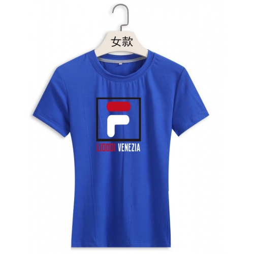 Cheap FILA T-Shirts Short Sleeved For Women #411394 Replica Wholesale [$22.00 USD] [ITEM#411394] on Replica FILA T-Shirts