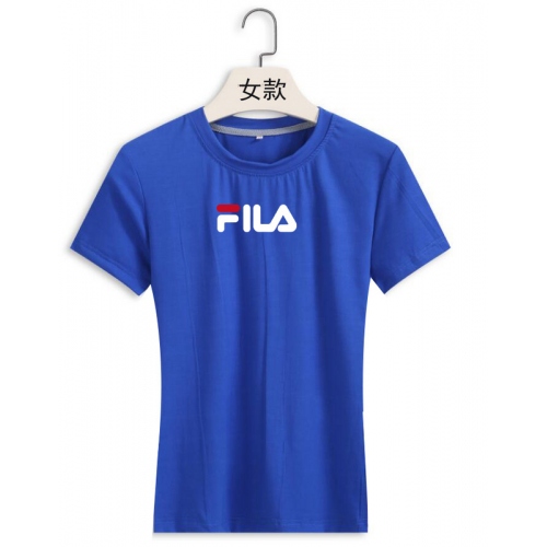Cheap FILA T-Shirts Short Sleeved For Women #411418 Replica Wholesale [$22.00 USD] [ITEM#411418] on Replica FILA T-Shirts