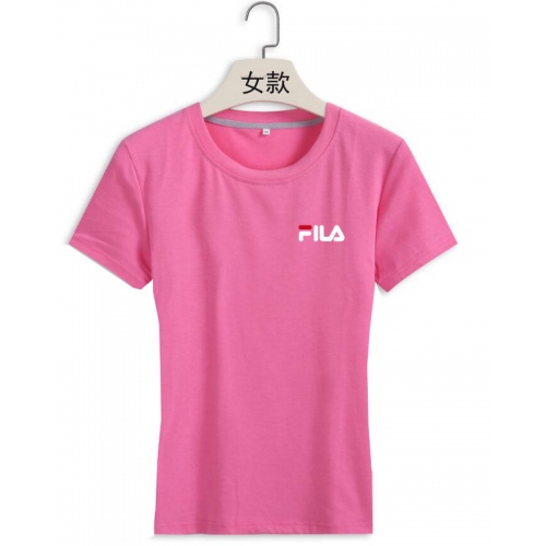 Cheap FILA T-Shirts Short Sleeved For Women #411422 Replica Wholesale [$22.00 USD] [ITEM#411422] on Replica FILA T-Shirts