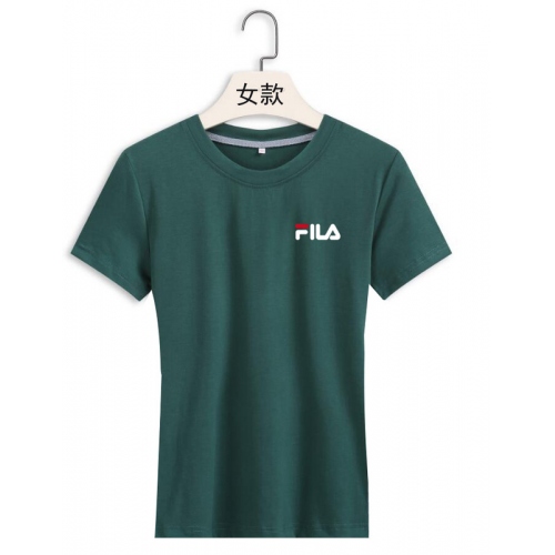 Cheap FILA T-Shirts Short Sleeved For Women #411427 Replica Wholesale [$22.00 USD] [ITEM#411427] on Replica FILA T-Shirts