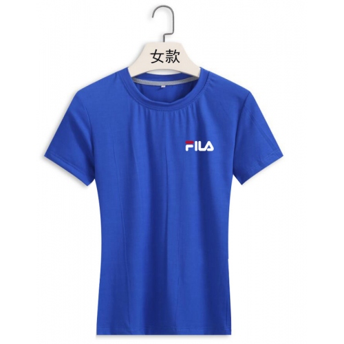 Cheap FILA T-Shirts Short Sleeved For Women #411428 Replica Wholesale [$22.00 USD] [ITEM#411428] on Replica FILA T-Shirts
