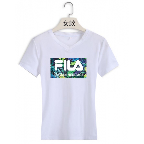 Cheap FILA T-Shirts Short Sleeved For Women #411429 Replica Wholesale [$22.00 USD] [ITEM#411429] on Replica FILA T-Shirts