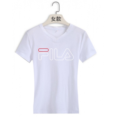 Cheap FILA T-Shirts Short Sleeved For Women #411430 Replica Wholesale [$22.00 USD] [ITEM#411430] on Replica FILA T-Shirts