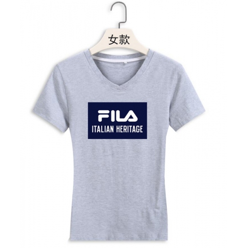 Cheap FILA T-Shirts Short Sleeved For Women #411445 Replica Wholesale [$22.00 USD] [ITEM#411445] on Replica FILA T-Shirts