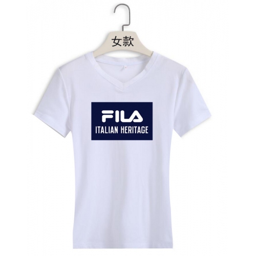 Cheap FILA T-Shirts Short Sleeved For Women #411450 Replica Wholesale [$22.00 USD] [ITEM#411450] on Replica FILA T-Shirts