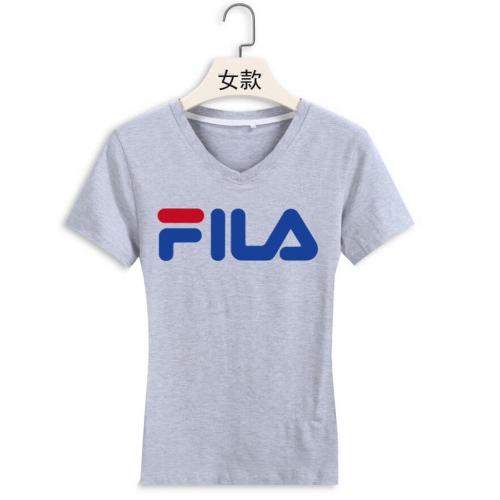 Cheap FILA T-Shirts Short Sleeved For Women #411455 Replica Wholesale [$22.00 USD] [ITEM#411455] on Replica FILA T-Shirts