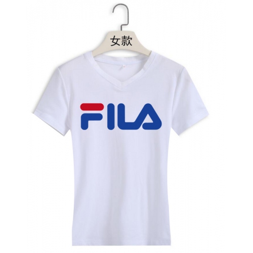 Cheap FILA T-Shirts Short Sleeved For Women #411458 Replica Wholesale [$22.00 USD] [ITEM#411458] on Replica FILA T-Shirts