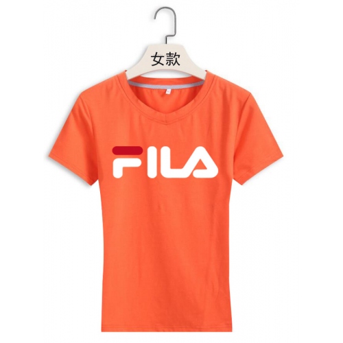 Cheap FILA T-Shirts Short Sleeved For Women #411462 Replica Wholesale [$22.00 USD] [ITEM#411462] on Replica FILA T-Shirts