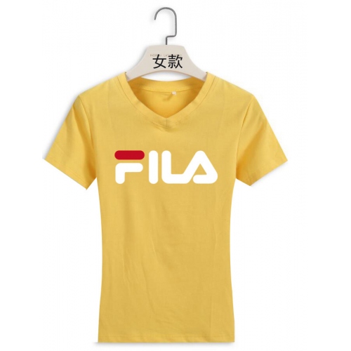 Cheap FILA T-Shirts Short Sleeved For Women #411466 Replica Wholesale [$22.00 USD] [ITEM#411466] on Replica FILA T-Shirts