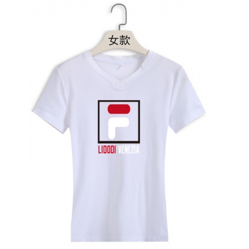 Cheap FILA T-Shirts Short Sleeved For Women #411469 Replica Wholesale [$22.00 USD] [ITEM#411469] on Replica FILA T-Shirts