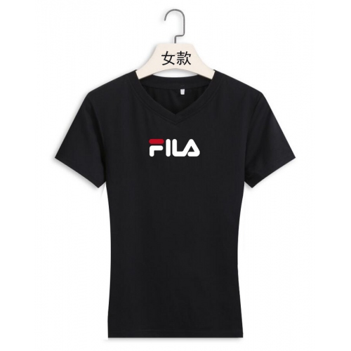 Cheap FILA T-Shirts Short Sleeved For Women #411494 Replica Wholesale [$22.00 USD] [ITEM#411494] on Replica FILA T-Shirts