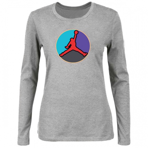 Cheap Jordan T-Shirts Long Sleeved For Women #414570 Replica Wholesale [$24.80 USD] [ITEM#414570] on Replica Jordan T-Shirts