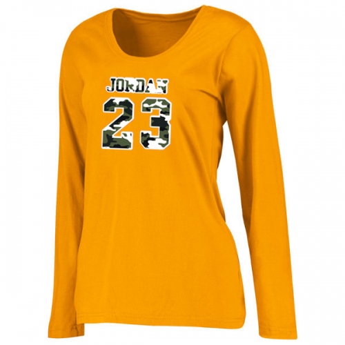 Cheap Jordan T-Shirts Long Sleeved For Women #414678 Replica Wholesale [$24.80 USD] [ITEM#414678] on Replica Jordan T-Shirts