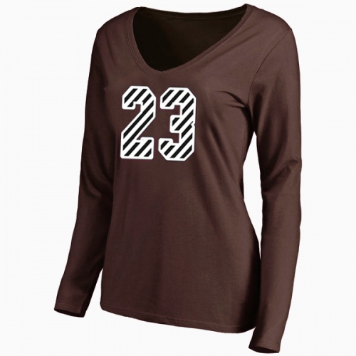 Cheap Jordan T-Shirts Long Sleeved For Women #415577 Replica Wholesale [$24.80 USD] [ITEM#415577] on Replica Jordan T-Shirts