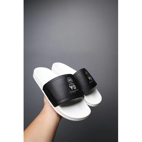Cheap Y-3 Slippers For Men #423504 Replica Wholesale [$44.00 USD] [ITEM#423504] on Replica Y-3 Slippers