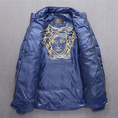 Cheap Versace Feather Coats Long Sleeved For Men #428412 Replica Wholesale [$138.50 USD] [ITEM#428412] on Replica Versace Jackets