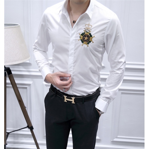 Cheap Dolce &amp; Gabbana Shirts Long Sleeved For Men #428493 Replica Wholesale [$86.50 USD] [ITEM#428493] on Replica Dolce &amp; Gabbana D&amp;G Shirts
