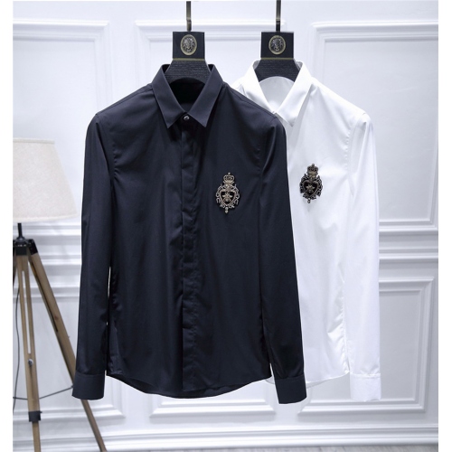 Cheap Dolce &amp; Gabbana Shirts Long Sleeved For Men #428496 Replica Wholesale [$86.50 USD] [ITEM#428496] on Replica Dolce &amp; Gabbana D&amp;G Shirts