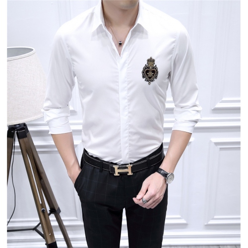 Cheap Dolce &amp; Gabbana Shirts Long Sleeved For Men #428497 Replica Wholesale [$86.50 USD] [ITEM#428497] on Replica Dolce &amp; Gabbana D&amp;G Shirts