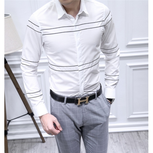 Cheap Armani Shirts Long Sleeved For Men #428538 Replica Wholesale [$86.50 USD] [ITEM#428538] on Replica Armani Shirts